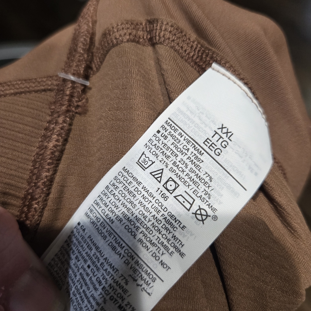 Old Navy Brown Ribbed Leggings Go Dry XXL NWT - Picture 5 of 6